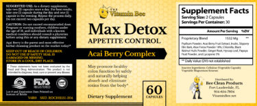 The Vitamin Bee Max Detox Formula